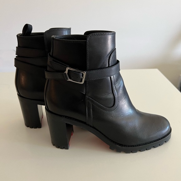 Christian Louboutin Trapeurdekoi 70 Calf Ingrassato Boots Size 37.5 - Picture 9 of 11